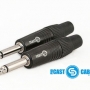 PROCAST Cable TR-6.3/6/M/M TR Jack (male) 6.3mm разъем под пайку на кабель 6мм