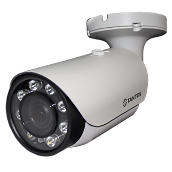 TSi-Pn425VPZ (2.8-12) 4 Мп уличная цилиндрическая камера с аналитикой, ИК подсветка до 35м