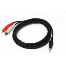 PROCAST Cable s-MJ/2RCA.2 Профессиональный межблочный соединительный звуковой кабель с разъёмами miniJack 3,5mm с одной стороны и 2RCA с другой