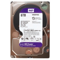 Жесткий диск 6TB SATA 6Gb/s Western Digital WD60PURZ 3.5" WD Purple DV IntelliPower 64MB 24x7 Bulk