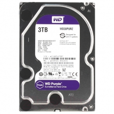 Жесткий диск 3TB SATA 6Gb/s Western Digital WD30PURZ 3.5" WD Purple DV IntelliPower 64MB 24x7 Bulk
