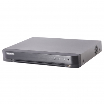  DS-7204HQHI-K1/P 4-х канальный гибридный HD-TVI регистратор для  аналоговых, HD-TVI, AHD и CVI камер + 1 канал IP@4Мп