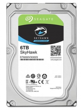 Жесткий диск 6TB SATA 6Gb/s Seagate ST6000VX0023 3.5" SkyHawk Guardian Surveillance 7200rpm 256MB 24x7 24x7 Bulk