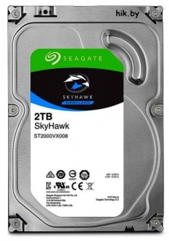Жесткий диск 2TB SATA 6Gb/s Seagate ST2000VX008 3.5" SkyHawk Guardian Surveillance 5900rpm 64MB 24x7 Bulk