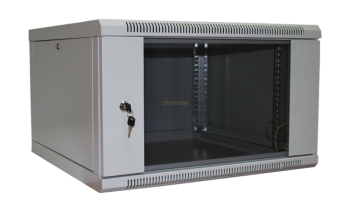 TSn-6U600W-GD Настенный телекоммуникационный шкаф (разобранный)высотой 6U  для установки в него телекоммуникационного 19" оборудования