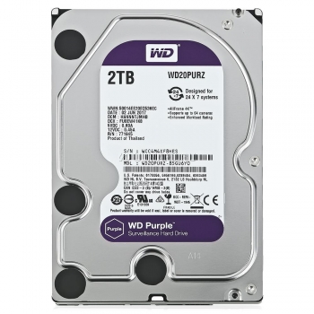 Жесткий диск 2TB SATA 6Gb/s Western Digital WD20PURZ  3.5" WD Purple DV IntelliPower 64MB 24x7 Bulk