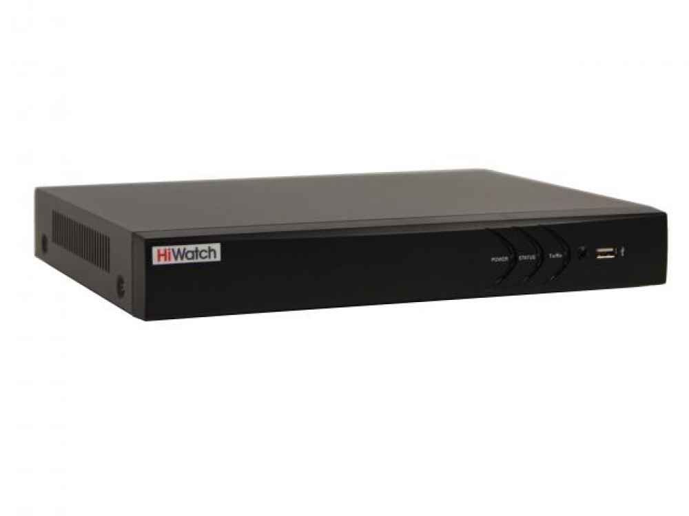 DS-H204QP 4-х канальный гибридный HD-TVI регистратор для  аналоговых, HD-TVI, AHD и CVI камер с PoC, 1 IP-канал